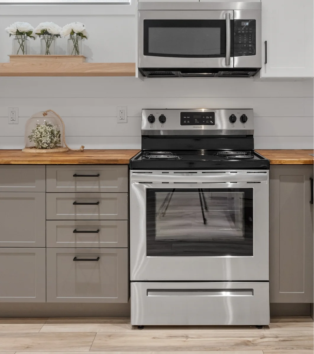 Process of an oven repair.